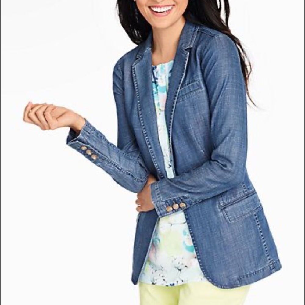 Talbots Denim Blazer